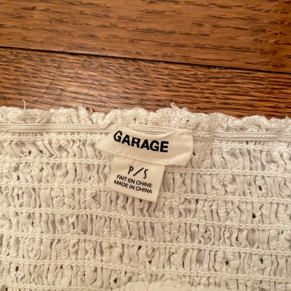 white cottage core broderie eyelet longsleeve top - Picture 4 of 4